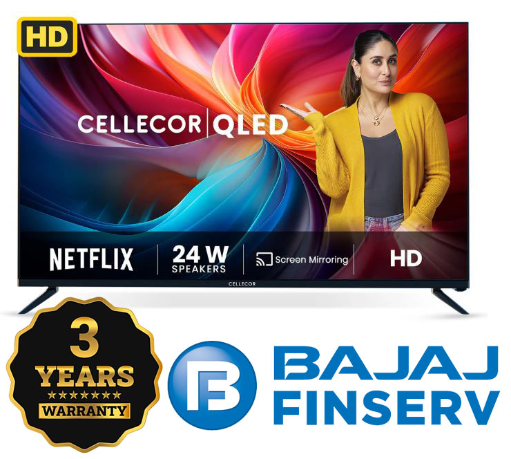 Cellecor 3 Year Warranty CK-32H PRO HD TV QLED  Price : 13000