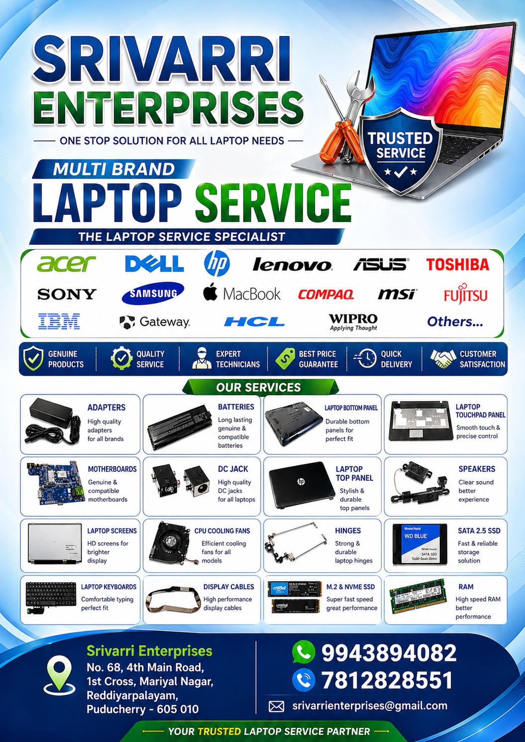 LAPTOP CHIP-LEVEL SERVICE 