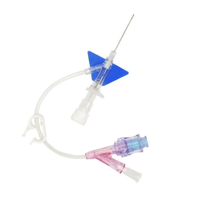 Safety I.V. Cannula | Control Way ( Closed IV Cannula ) | I.V. Cannula with Wings, with Extension line & Safety Features