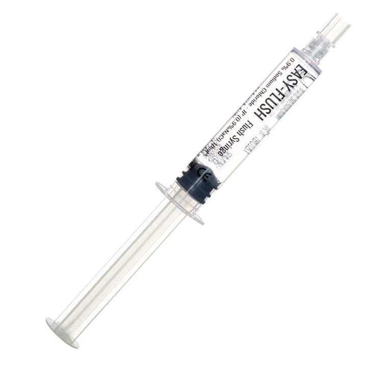 Easy-Flush(Sterile Fluid Path) Flush Syringe | 0.9% NaCl Normal Solution | Sodium chloride flush syringe | IV flush syringe